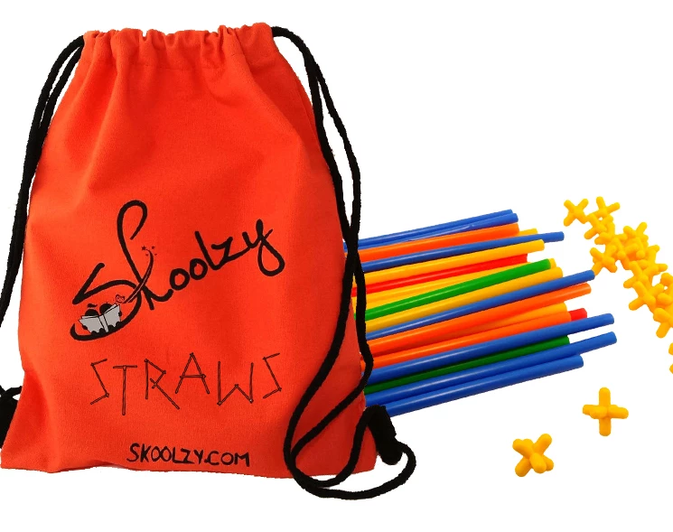 【skoolzy】Connect a Straw Structures  Buillding Construction Kit