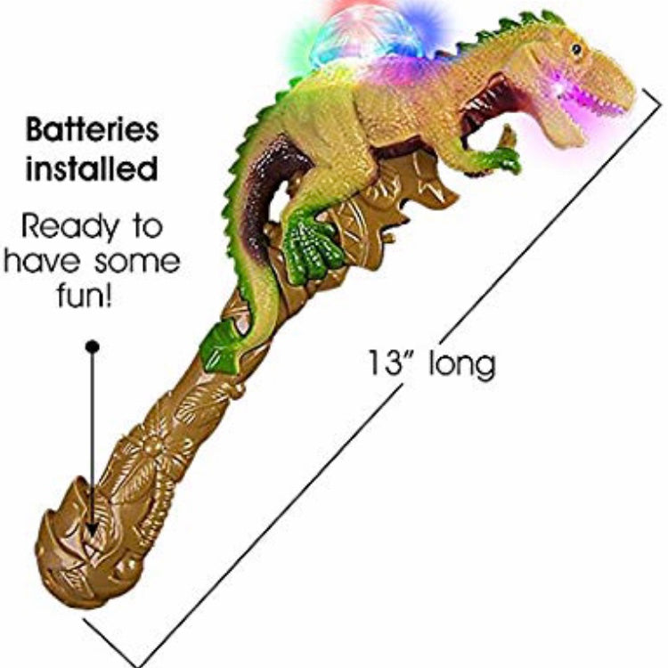 Flashing Blinky Lights Deluxe Dinosaur Projecting LED Lights up Wand　