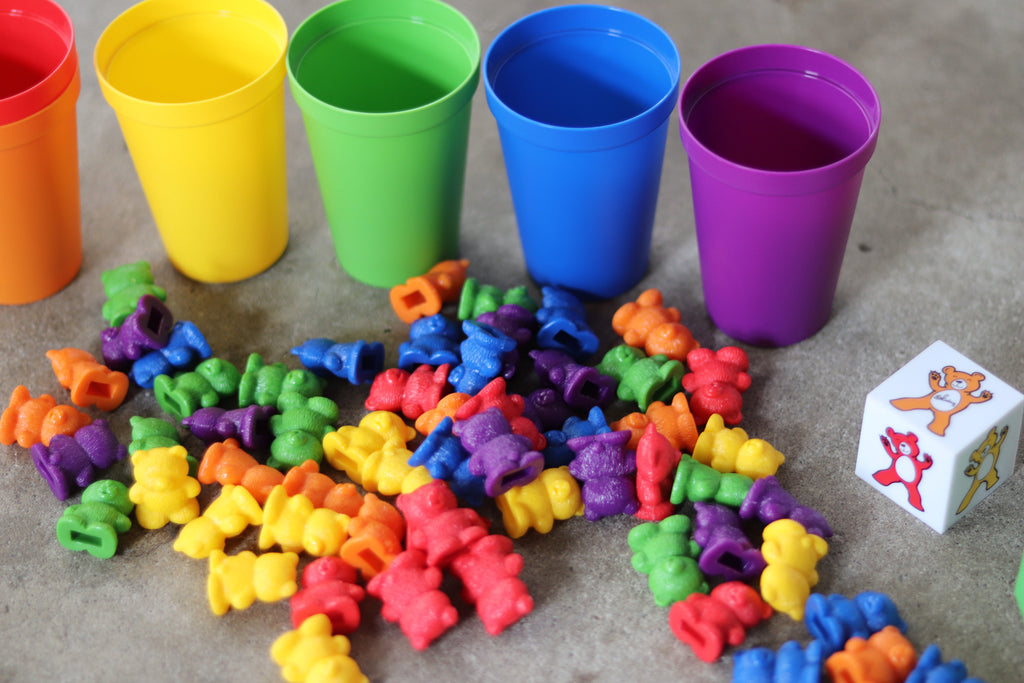 【skoolzy】Counting Bears with Color Matching Cup Toys